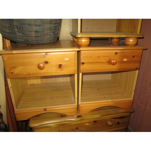 1043 - A Pair of Pine Bedside Tables