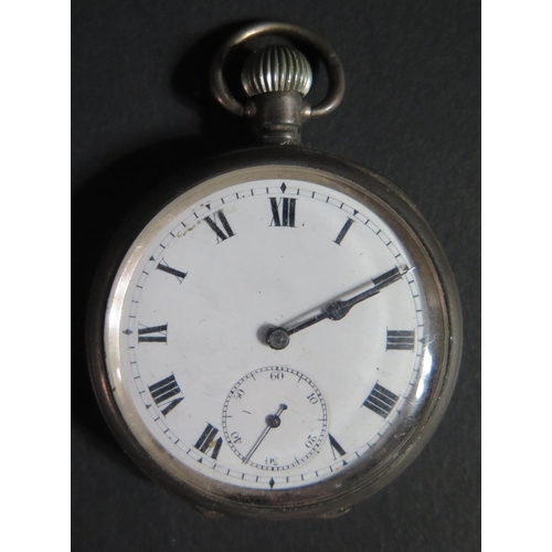 223 - A George V Silver Cased Open Dial Pocket Watch, running