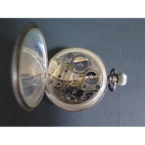 223 - A George V Silver Cased Open Dial Pocket Watch, running