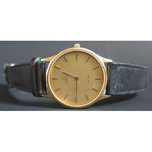 225A - A Gent's Omega DeVille with quartz movement, needs battery/not checked