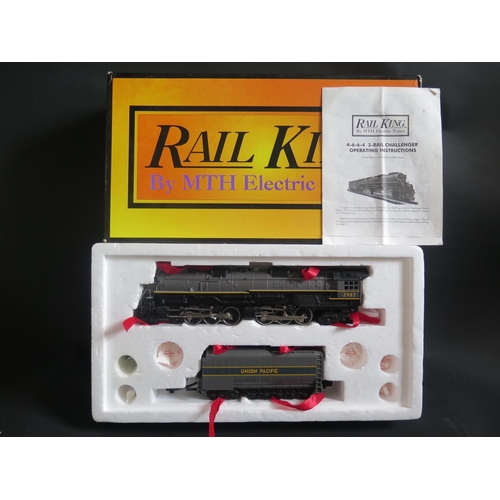 230 - A Rail King by MTH Electric Trains DCRU Union Pacific Challenger, Two-Tone Gray 4-6-6-4 Steam Engine... 