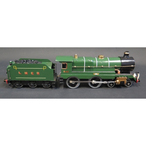 243 - An Unusual Kit Built O Gauge Electric Locomotive and Tender LNER 247 named 