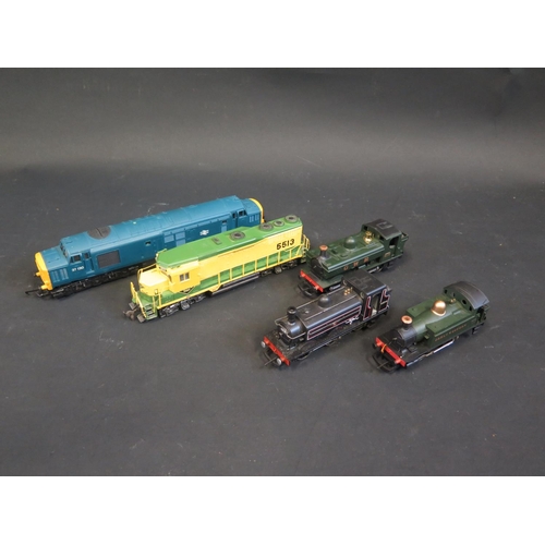 254 - Four Hornby Locomotives in excellent condition and one Bachmann which appears slightly altered.