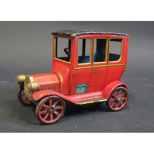 279 - A Japanese Modern Toys Tinplate Clockwork Veteran Car (untested).