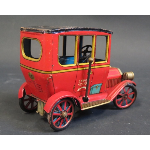 279 - A Japanese Modern Toys Tinplate Clockwork Veteran Car (untested).