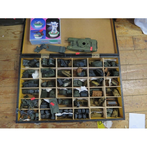 292 - A Collection of Plastic Kit Military Vehicles including Airfix, Roco etc.