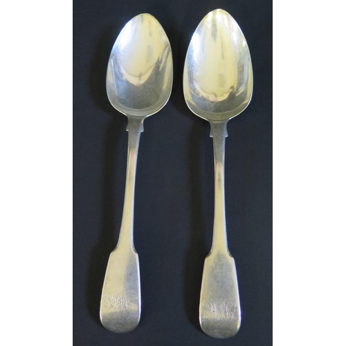 63 - A Pair of George IV Silver Serving Spoons, London 1826, WE, 132g