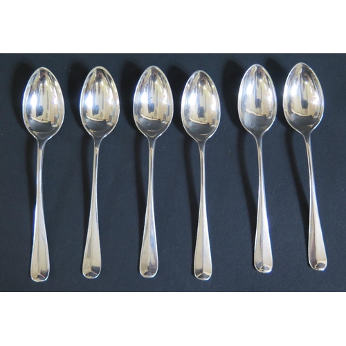 88 - A Matched Set of Six Birmingham Silver Teaspoons, 65g