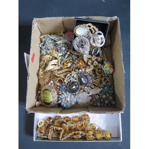 153B - A Box of Costume Jewellery