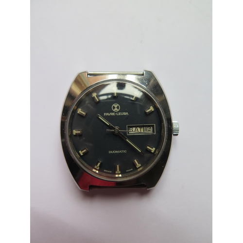 228b - A 1970's Gent's Favre-Leuba Wristwatch, running but crown loose