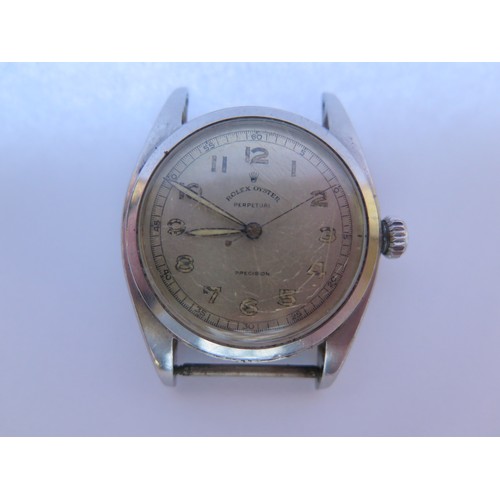 223A - A 1950's Gent's Rolex Oyster Perpetual Precision Wristwatch, ref. 6098, 37mm case no. 726545, runnin... 