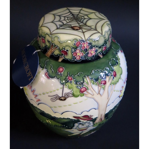 11 - A Modern Moorcroft Collector's Club Little Miss Muffet Ginger Jar 2006, 20cm, boxed