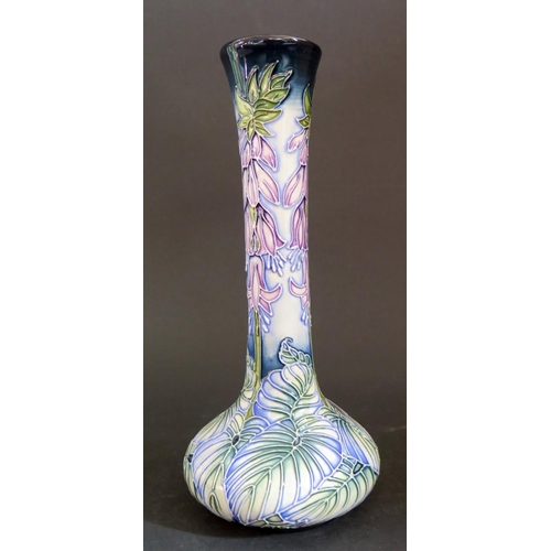 135 - A Modern Moorcroft Trial Floral Decorated Vase 10.9.02, 20.5cm