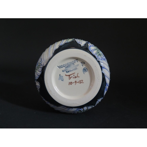 135 - A Modern Moorcroft Trial Floral Decorated Vase 10.9.02, 20.5cm