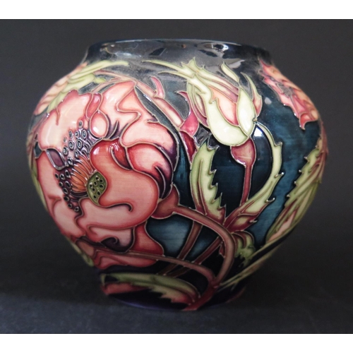 138 - A Modern Moorcroft Limited Edition Vase Decorated with Flowers by Rachel Bishop 2003, 105/200, 11cm