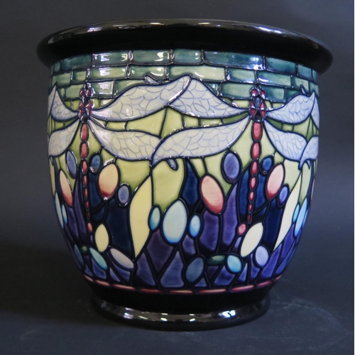 14 - A Modern Moorcroft Favrile Planter 2000, 16cm, boxed