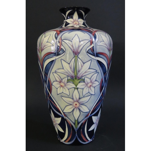 7 - A Modern Moorcroft Floral Decorated Vase dated 27.7.02, 31cm