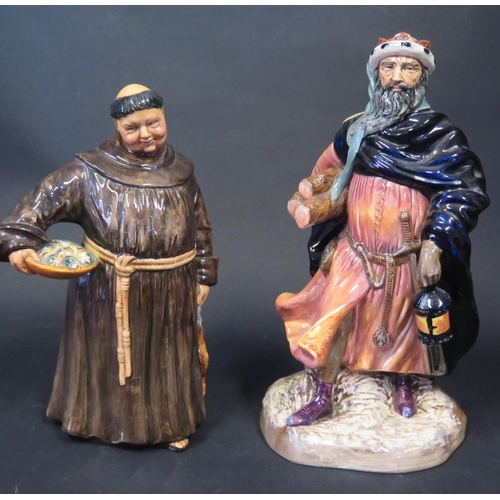 728 - Two Royal Doulton Figurines. Good King Wenceslas HN2118 and The Jovial Monk HN2144