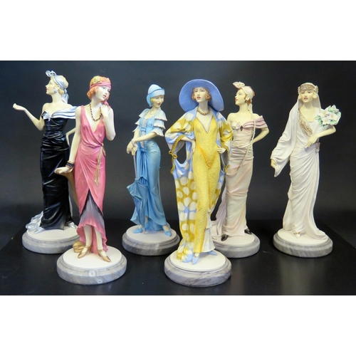 738 - Six Royal Doulton Classique Figurines