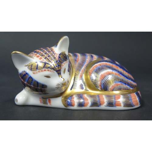 742 - Royal Crown Derby Bone China Cat