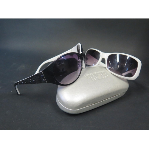 745B - A Pair of Star Sunglasses by Julien Macdonald 4239-56 (cased) and pair of bloc F204 sunglasses