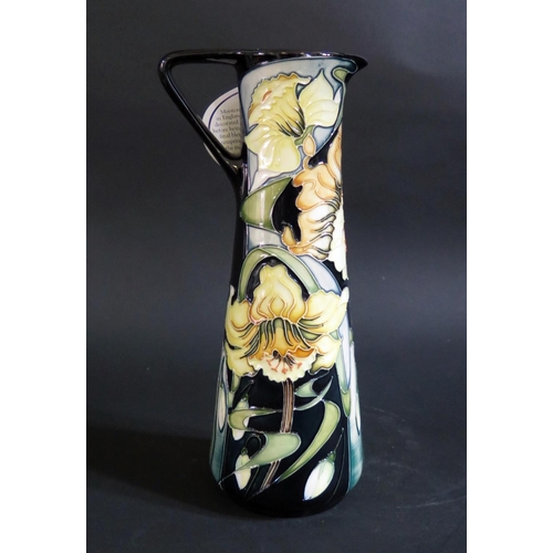 23 - A Modern Moorcroft Limited Edition Narcissi Decorated Jug by Rachel Bishop 2003, 172/250, 24cm, boxe... 