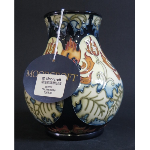 45 - A Modern Moorcroft Limited Edition Floral Decorated Vase by Kerry Goodwin 2004, 7/100, 15.5cm, boxed... 