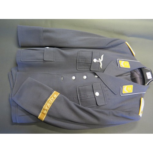 787 - A WWII German Luftwaffe Officer's Tunic with AFRIKA cuff band and trousers