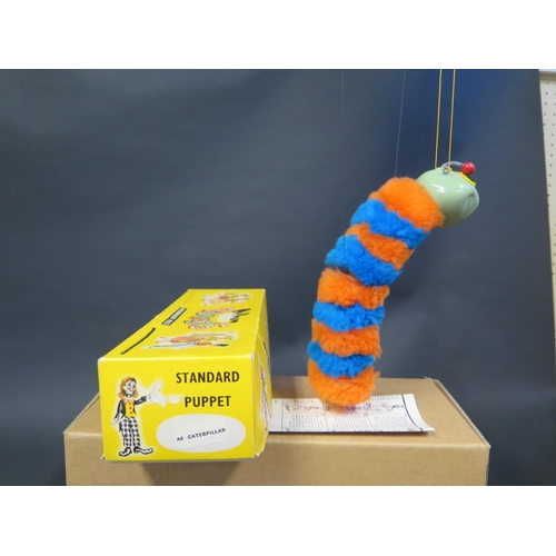 103 - A Pelham Puppet A6 Caterpillar in Box