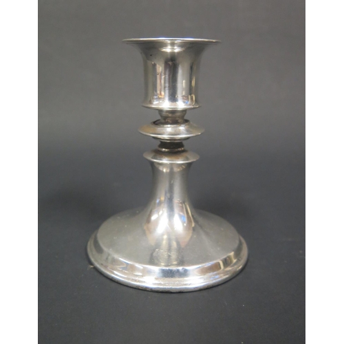 1090 - A George V Loaded Silver Candlestick, London 1912, 10cm