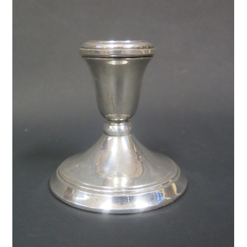 1092 - A Birmingham Loaded Silver Candlestick, 8.5cm