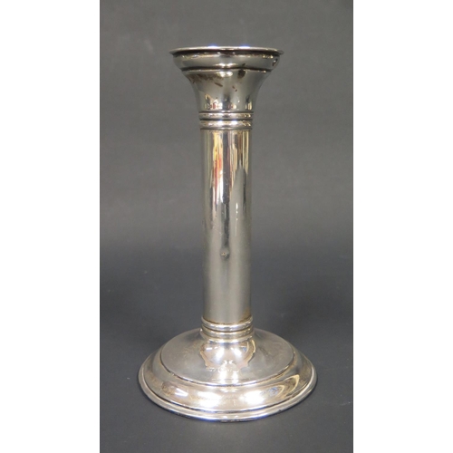 1097 - A Chester Loaded Silver Candlestick, 16.5cm