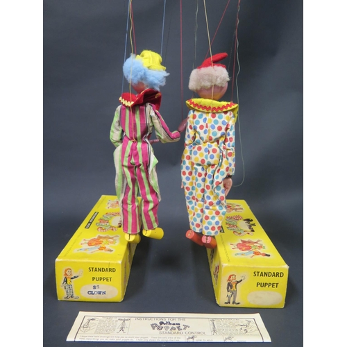 116 - Two Pelham Puppet Type SS Clowns in Boxes