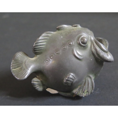 1205 - A Danish Pewter Ugly Fish by Just Anderson, model D2068, 87mm