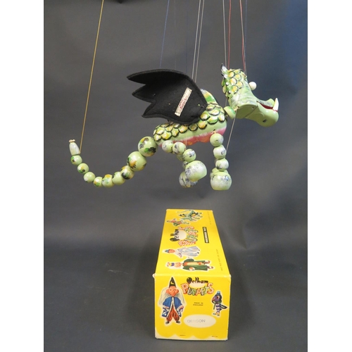 129 - A Pelham Puppet Dragon in Box