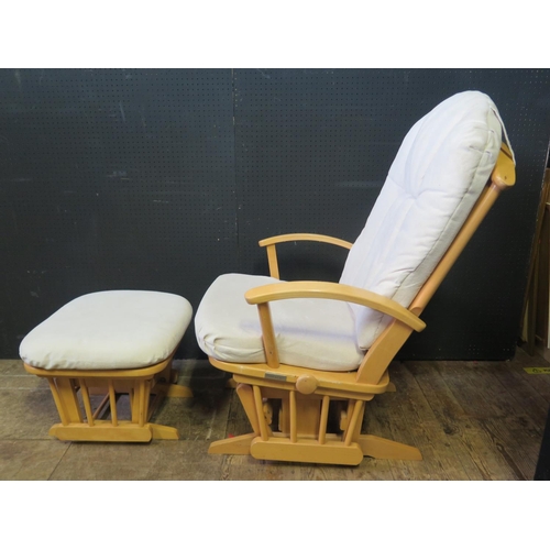 1330 - A Mamas & Papas Rocking Chair with stool