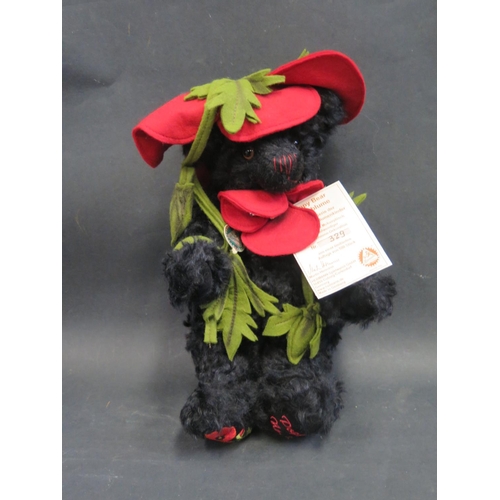 1569 - An Hermann Poppy Bear Mohnblume, limited edition 329/500