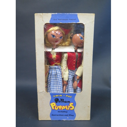 169 - A Scarce Pelham Puppets Twin-Pac. This Packaging Type is Seldom Seen. Box is complete but does have ... 