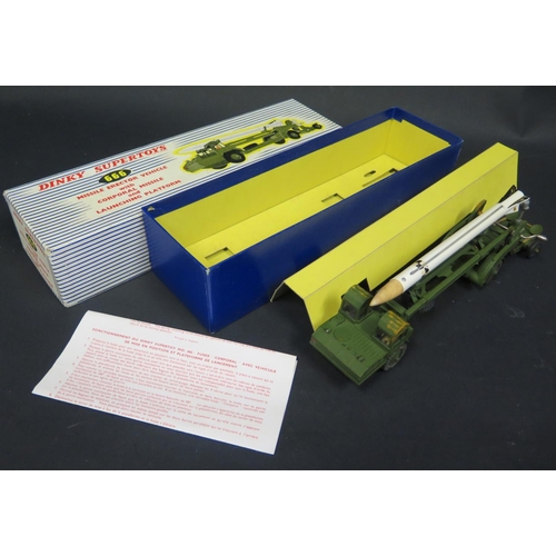 187 - Dinky Supertoy No. 666 Missile Erector Vehicle with 'Corporal' Missile and Launching Platform. Good,... 