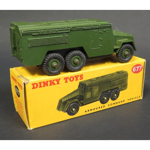 194 - A Dinky Toys No. 677 Armoured Command Vehicle. Good to excellent in good to excellent original box.