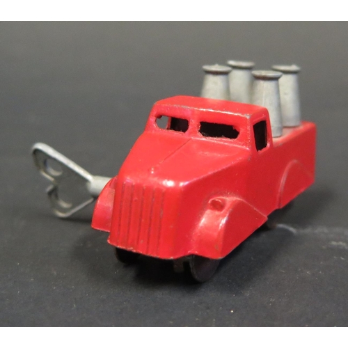 200b - A Scarce Cleveland Toy Manufacturing Company of London Clockwork Milk Truck (6cm long). Marketed as ... 