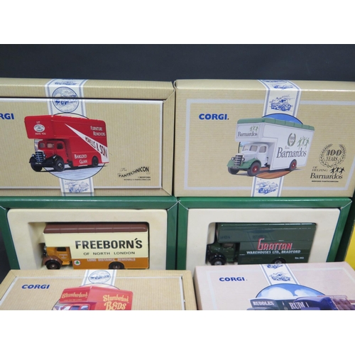 226 - Twenty-Three Corgi Classics etc. Vans and Trucks including Bedfords and Fords in boxes. Plus two oth... 