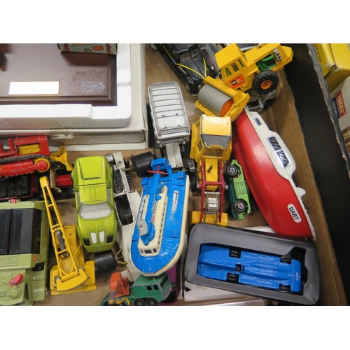 232c - A Selection of Toy Cars, Trucks, Tractors etc. including Matchbox, Corgi, Britains, Rex Toys, Charbe... 