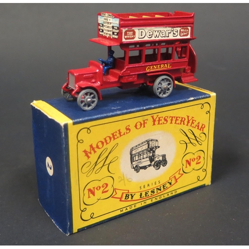 243 - A Matchbox Models of Yesteryear Y2-1-20 1911 'B'-type London Bus. Red 