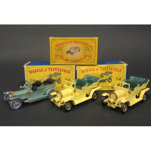 272 - A Matchbox Models of Yesteryear Y15-1-1 1907 Rolls-Royce Silver Ghost, Glossy light green, silver re... 