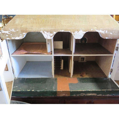 316 - A Dolls House Cottage Overall Measurement: 76x43x55cm