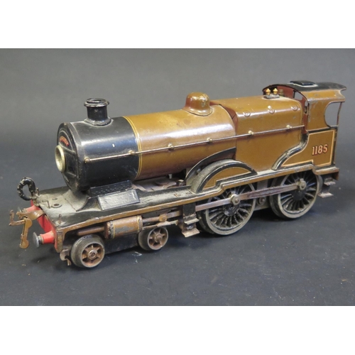 328 - An Electric Hornby O Gauge No. 2 Special L.M.S. Locomotive '1185', heavily sun faded.