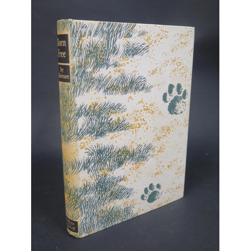 397a - Born Free by Joyce Adamson, 1st Ed., Collins & Havill 1960, signed by George Adamson SOLD ON BEHALF ... 