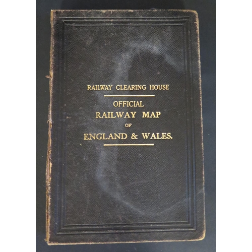 405 - Railway Clearing House Official Railway Map of England & Wales 1913