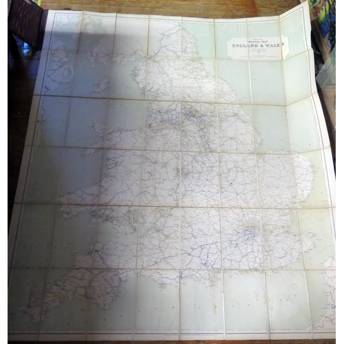 405 - Railway Clearing House Official Railway Map of England & Wales 1913